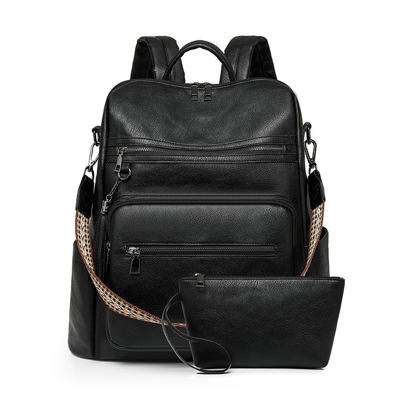 Ladies' Backpack, PU Business Bag, Large-capacity Computer Backpack, Fashionable Commuting Bag, Multi-purpose Backpack