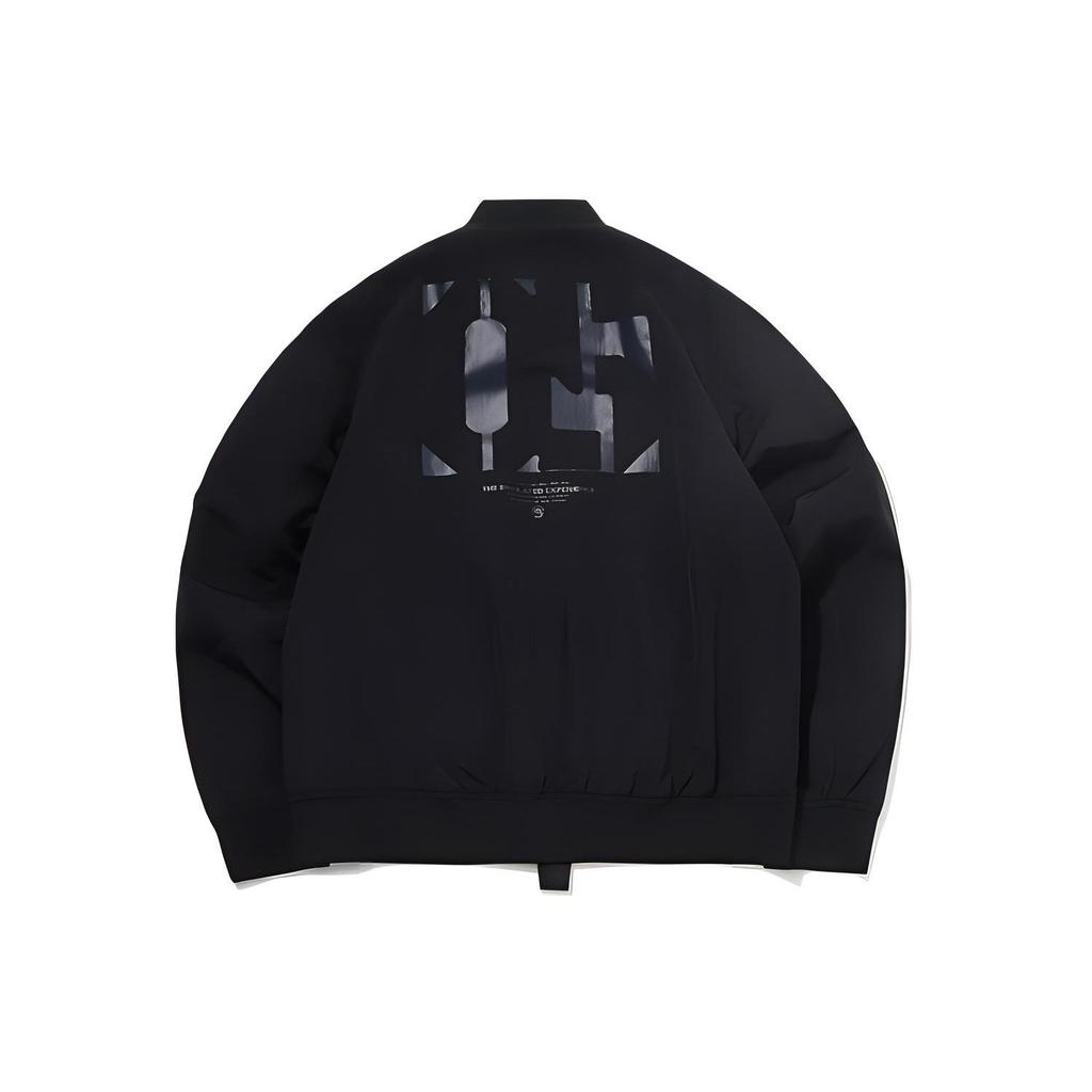 Li Ning Badfive Sports Basketball Series Casual Jacket Men Jacket Black AJDR033-4