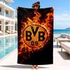 Borussia Fcfc Beach Towel, Quick-drying, Easy To Care For, Suitable for Both Fitness and Beach Vacations,Sports Essential