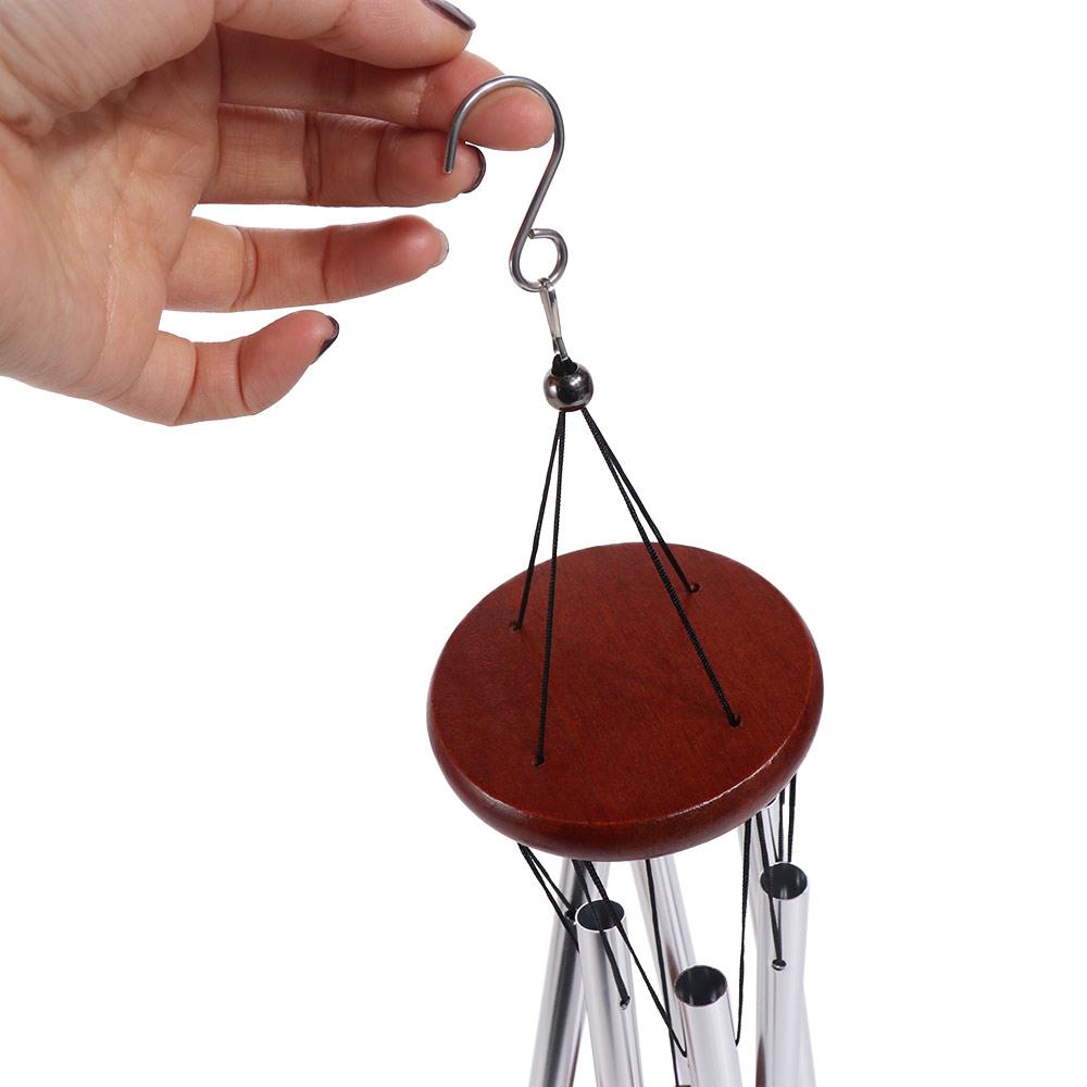 6 Tubes Serenity Wind Bell Large Wind Bell Pendant Wall Hanging Bells  Yard Balcony Porch