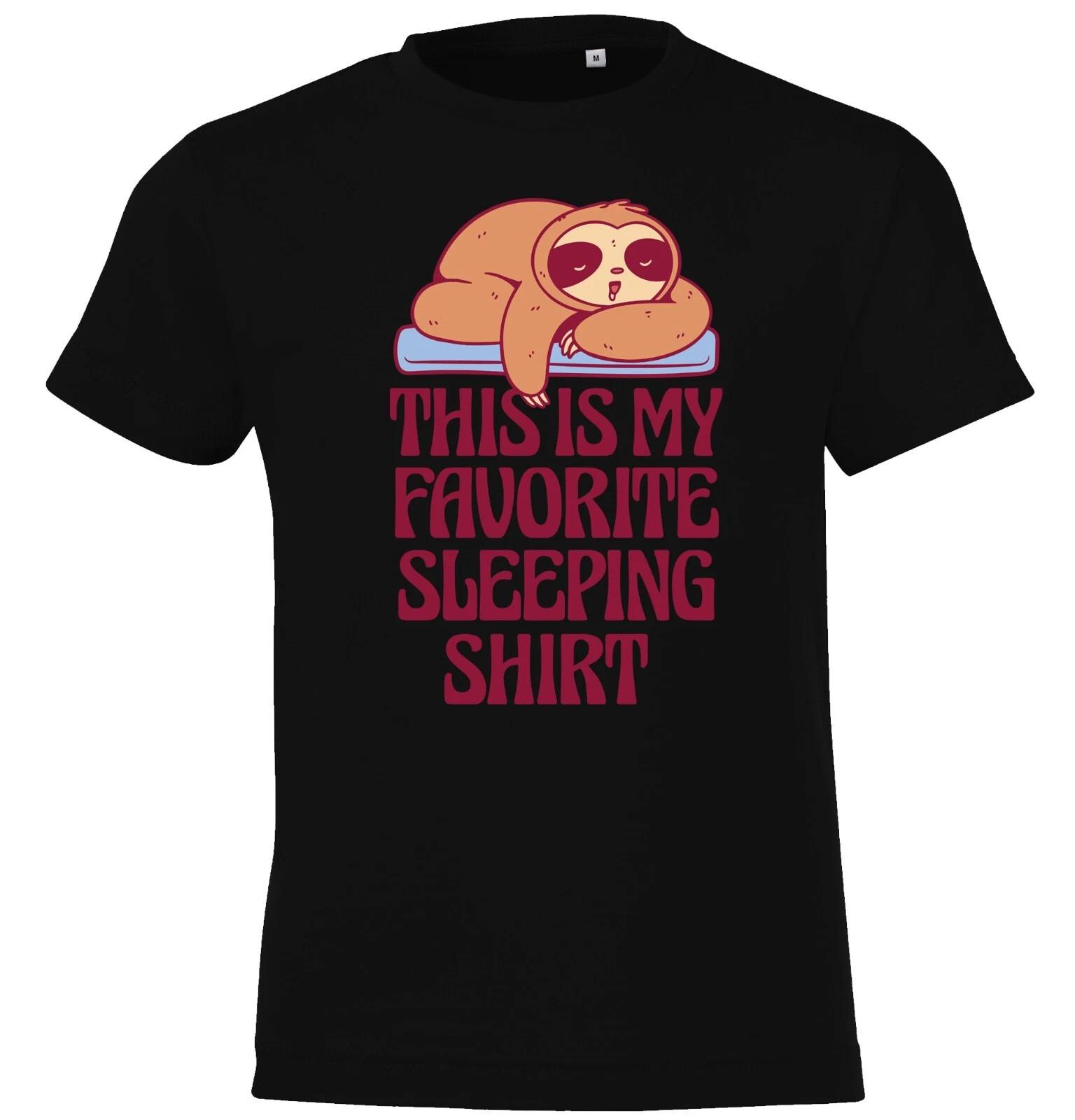 Youth Designz Favorite Sleeping Kids kids boys T-Shirt Logo Print Funny Sloth Cute 160