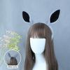 Kawaii Plush Horse Ear Headband Cute Simulation Animal Ears Hair Roop Cosplay Party Headwear  Year Hair Accessories
