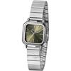 Square Women's Waterproof Analog Watch Silver Casual Antique Fashion Accessory