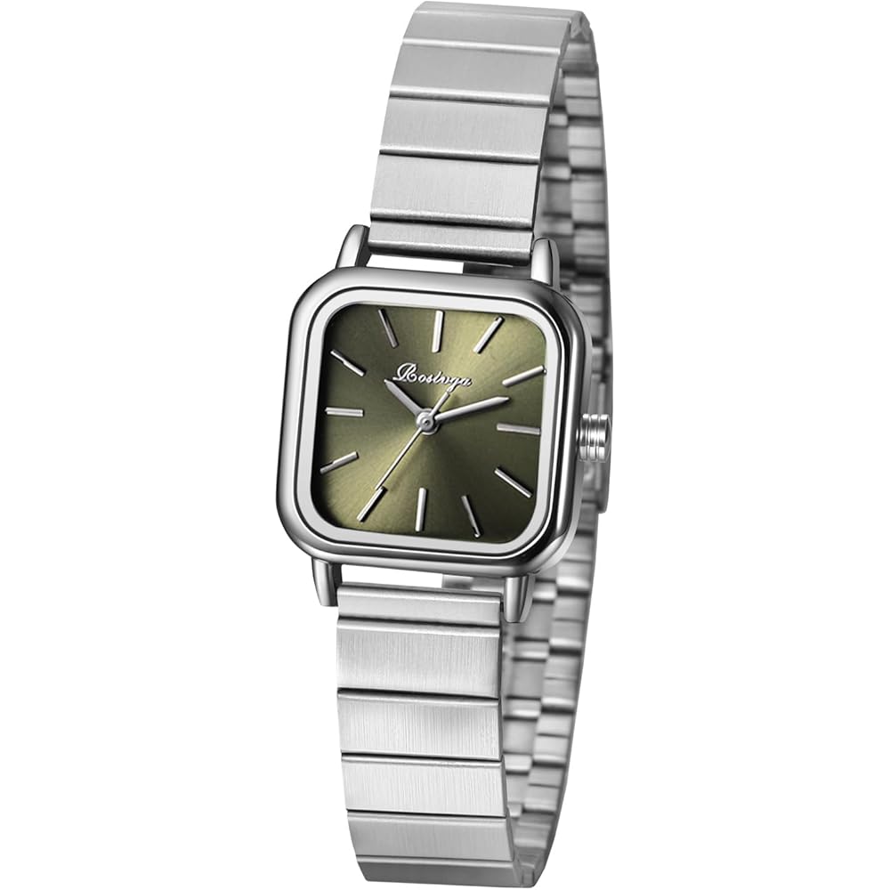 Square Women s Waterproof Analog Watch Silver Casual Antique Fashion Accessory