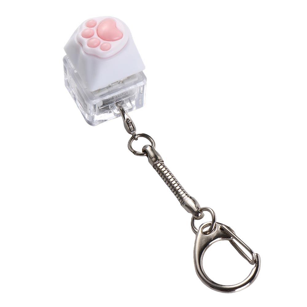 Cat Paws Corgi Buttock Pink Cat Claw Keycap Key Chain  Mechanical Keyboard