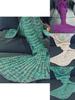 Fairy Tail Wool Mermaid Blanket With Heart Pattern For Cozy Home Decor