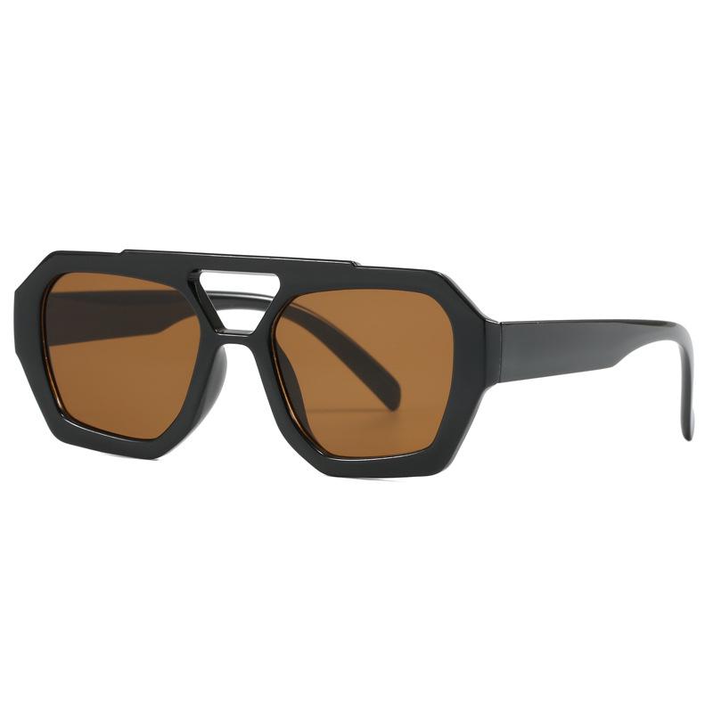 Retro Anti-UV Square Sunglasses: Trendy Korean Style with a Slimming, Fashionable Design
