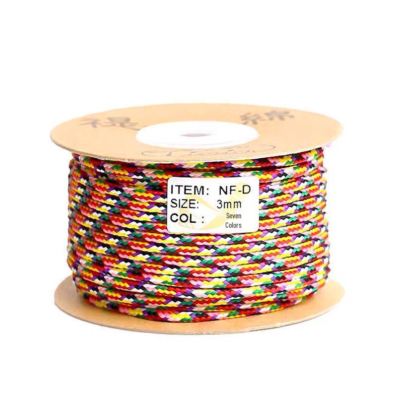 Five-Color Bracelet Weaving Rope: Vajra Jade Thread for Wenwan, Buddhist Beads, Star Moon Bodhi & Beading Strings