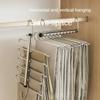 Multi-Function Magic Pants Hangers 5/9 Layer Trouser Hanger Space-Saving Clothing Closet Storage Organiser Hook For Home Use