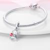 Charms Original Kupfer Tier Bär Blume Anhänger Perlen Passend für Armband DIY Feines Geschenk Damen Zartes Schmuckzubehör
