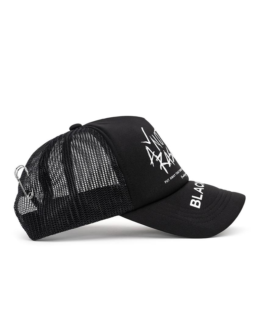 BLACKBLOND Bibbidi Rescul Trucker Mesh Cap Dark Version (Black)