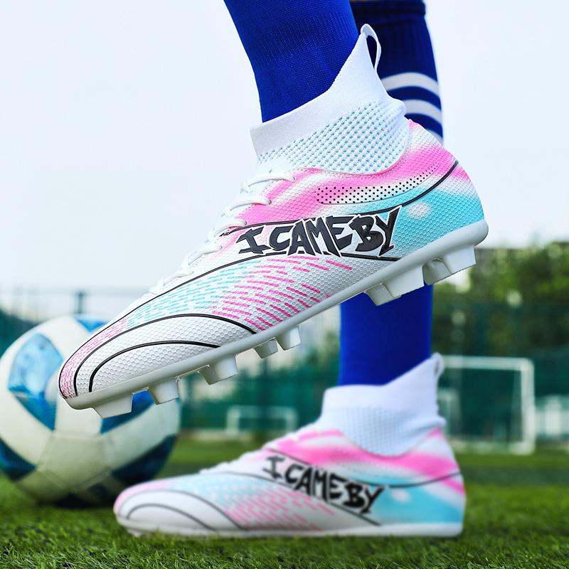 Fußballschuhe High-Top Outdoor Herren Lange Nägel Sport Fußballschuhe Große Größe Junge Sport Fußballschuhe