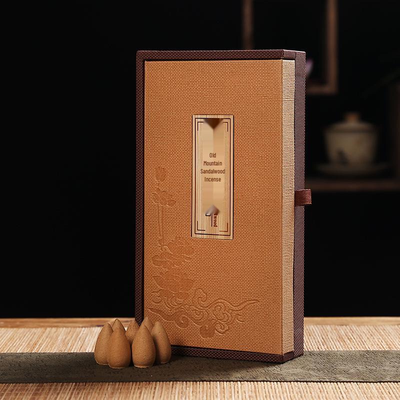 Bullet-Shaped Backflow Incense Cones - Sandalwood, Agarwood, Cliff Cypress, Mugwort, Sanitary Incense Sticks