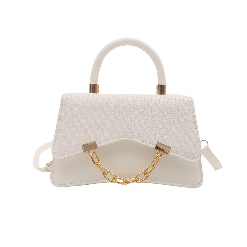 Fashion women's splicing large capacity fresh summer new trend texture shoulder crossbody portable small square bag