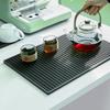 New Silicone Drain Mat Coffee Machine Accessories Bar Mat Drain Non-slip Bar Mat