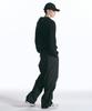 INSILENCE Linen Cotton Knit Hoodie Black