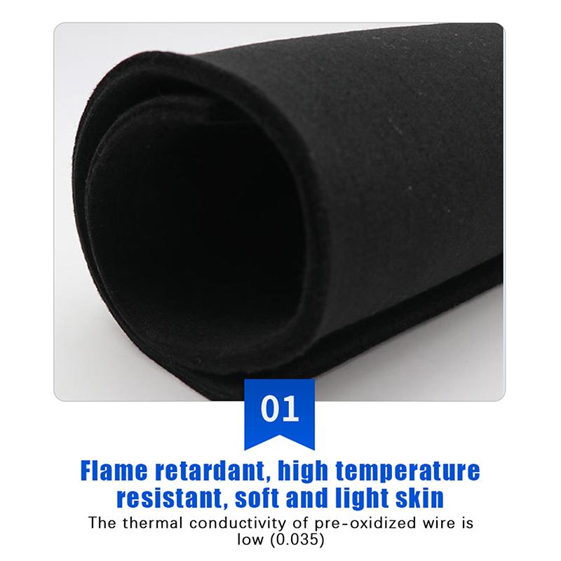 1/2/3Pcs Fireproof Pad Black Welding Protective Blanket Insulation Pad High-Temperature Pad 5mm 30 * 20cm Fireproof Durable