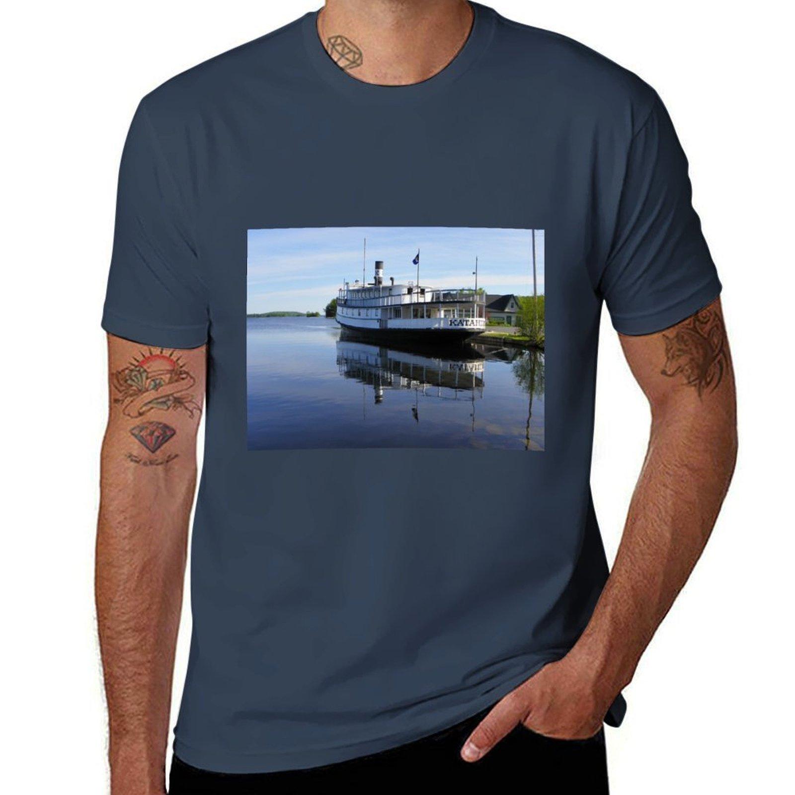 

Steamboat Katahdin TShirt Casual Soft Cotton Short Sleeve Tee S