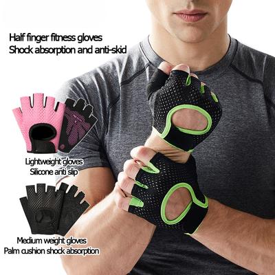 Gym Gloves Fitness Weight Lifting Gloves Body Building Training Sports Gloves Workout Half Finger Hand Protector for Men Women