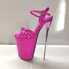 Fashion Sexy Women Sandals Summer 22cm Stilettos Heels Fetish Strippers Dance Shoes Luxury Platform Extreme High Heels Silver Pink Shoe