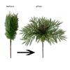 Artificial Green Plant Mimosa Herb Silicone Leaves Greenery Artificial Plants Fake Boston Fern for Home Indoor Outdoor Decor