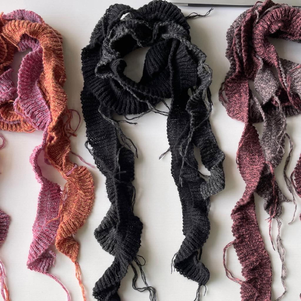 Flouncing Scarf for Women Long Skinny Belt Necktie Neck Scarf Y2K Girls Photo Props Long Neckerchief Skinny Scarf