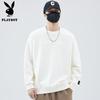 PLAYBOY Men's Loose Fit Solid Round Neck Sweatshirt