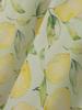 Lemon Print No-Punch Fresh Linen Door Partition Curtain for Bedroom & Kitchen