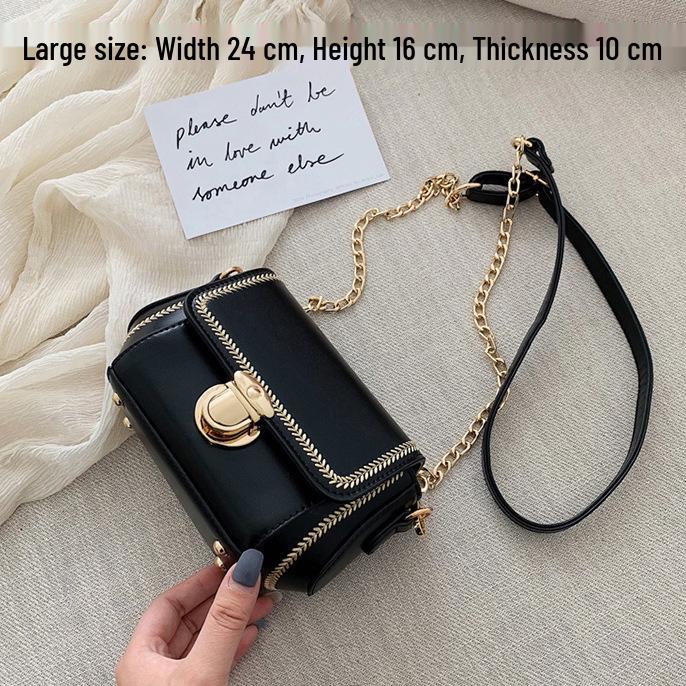 Trendy Korean Style Chain Shoulder & Crossbody Bag for Fashionable Ladies