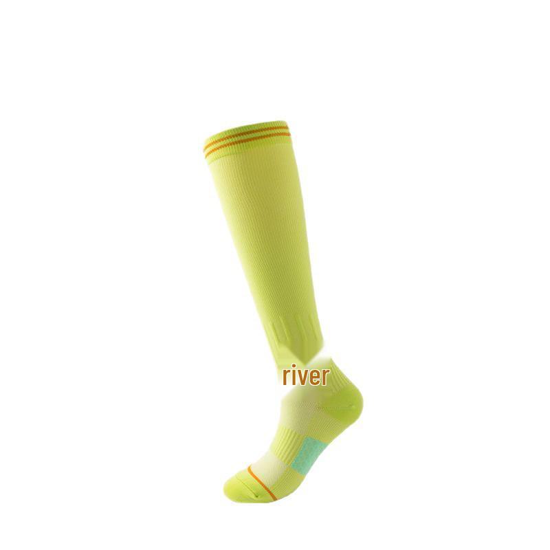 Professional Grade Long Compression Socks for Yoga, Fitness, Sports, Jump Rope, and Pilates with Non-Slip Design