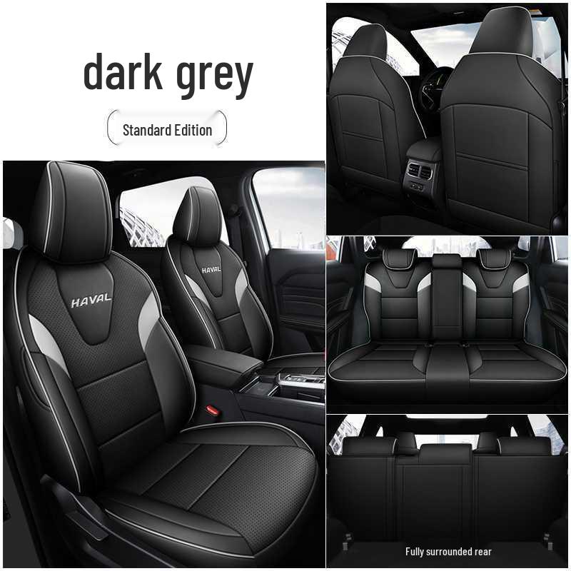 Universal Perforated Leather Car Seat Cushions for Haval H6L, All-Season, Full Surround, Fits 26 Models
