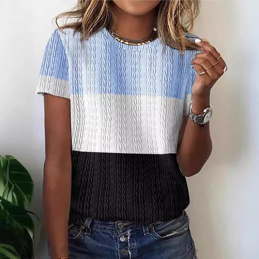 

Summer New Loose and Trendy 3D Printed Casual Round Neck Short Sleeved T-shirt 6XL
