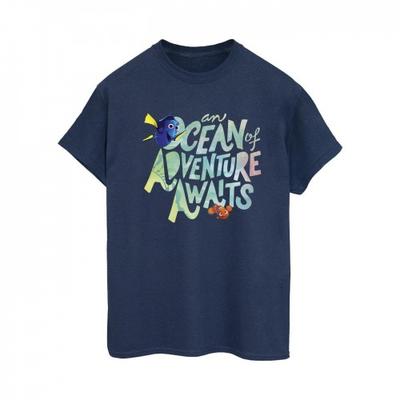 Camiseta feminina/senhoras encontrando Dory Ocean Of Adventure algodão namorado