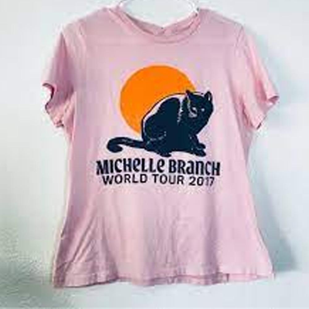 Michelle Branch Pink world tour T-shirt Unisex All sizes S to 45XL 1F1758 Unisex T-Shirt