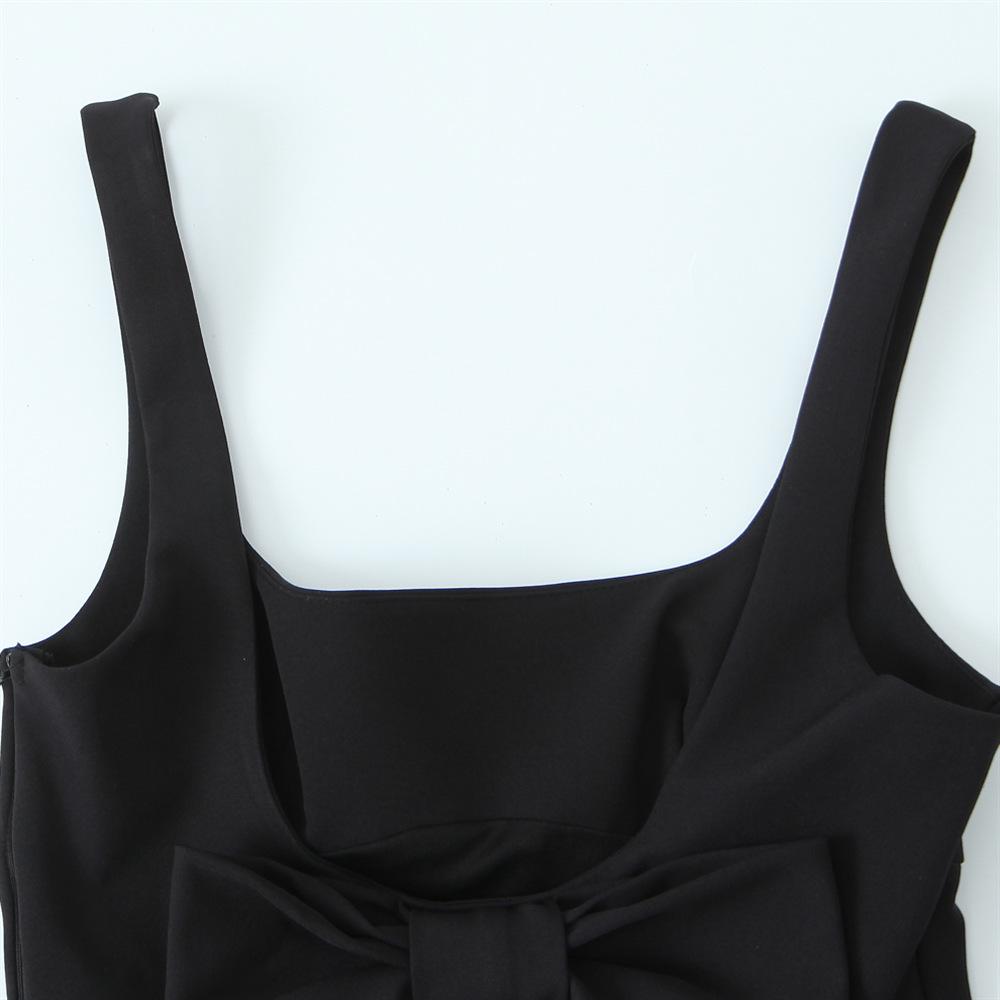 Spring 2025 Women's Sweet & Simple Top with Bow and Hollow-Out Details