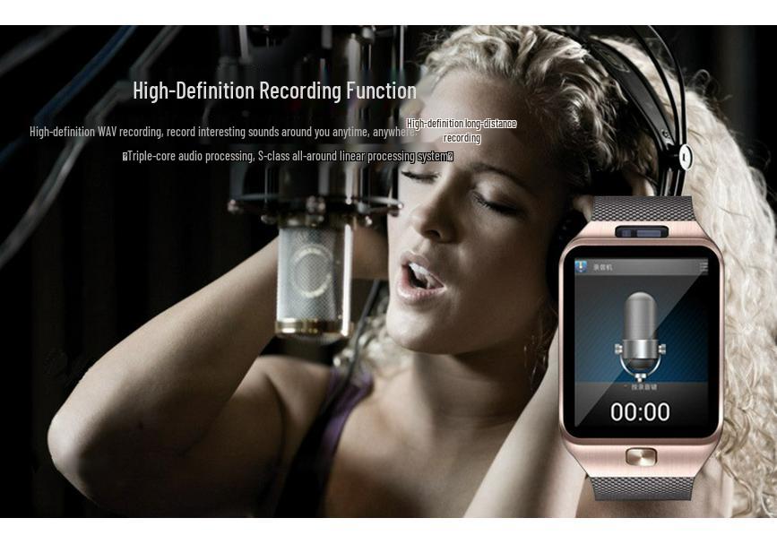 Touchscreen Bluetooth Smartwatch with SIM Card Slot, Phone Locator, and Student-Friendly Design for Kids and Adults