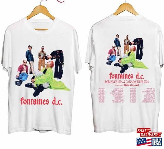 Fontaines Dc 2024 Tour Shirt Band Fan Unisex