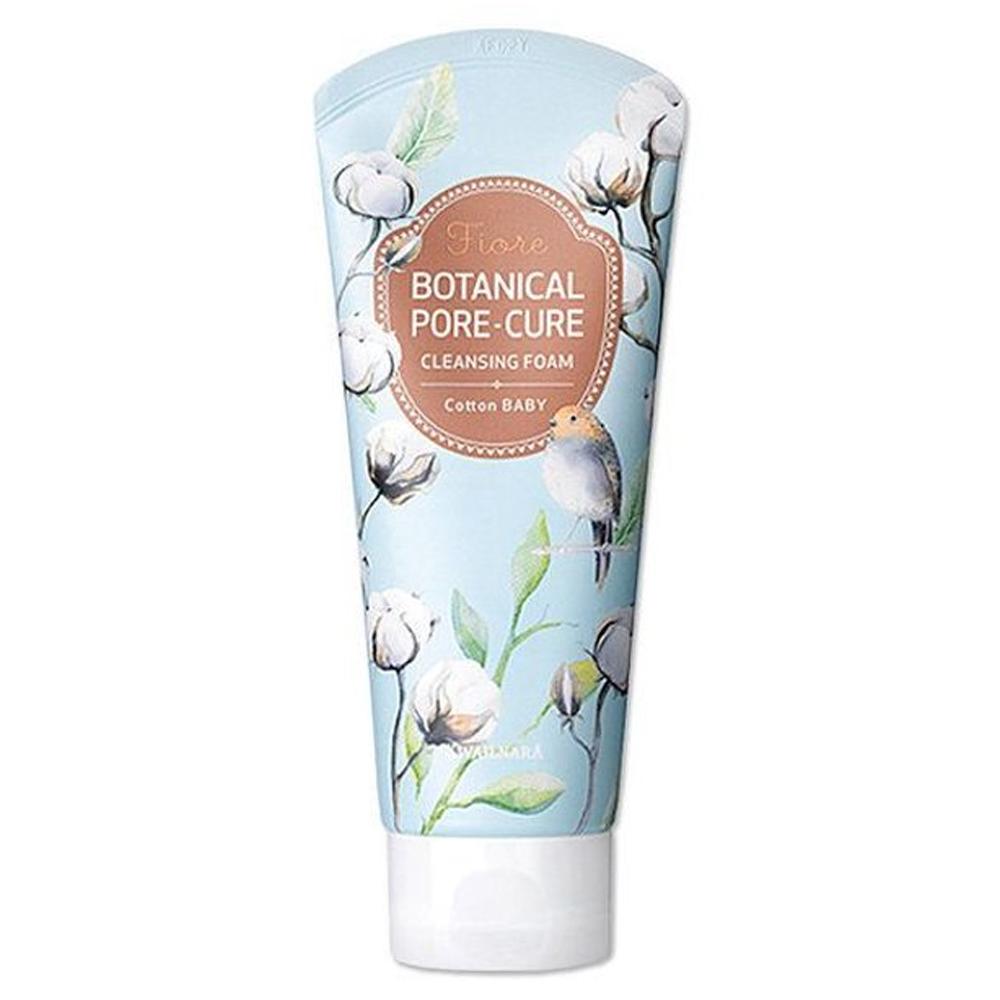 KWAILNARA Fiore Botanical Sensitive Cleansing Foam Avocado, Cotton Baby 120g (2 Types)