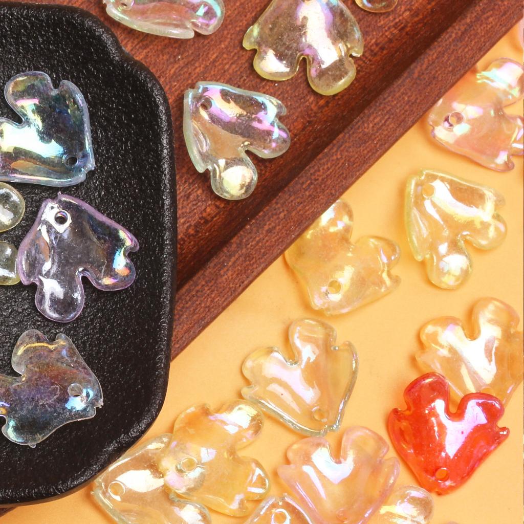 5Pcs 19*18.5mm Acrylic Colorful Peony Petal Shape Loose Beads DIY Bracelet Necklace Handmade Jewelry Making