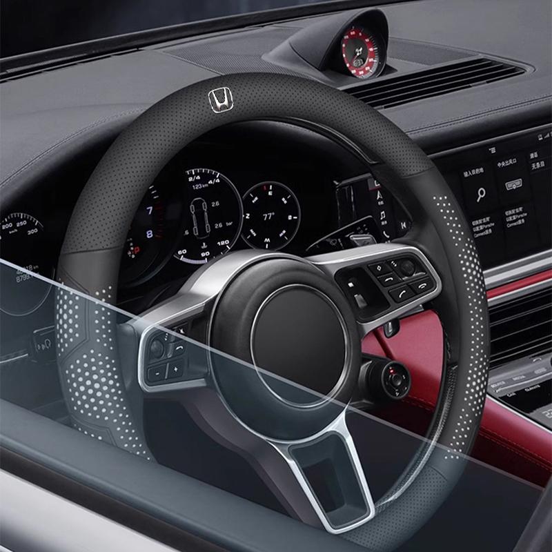 Car Steering Wheel Cover Ultra-thin Breathable Car Accessories For Honda Civic FIT CRV Accord Jazz HRV Insight Odyssey Vezel CRZ