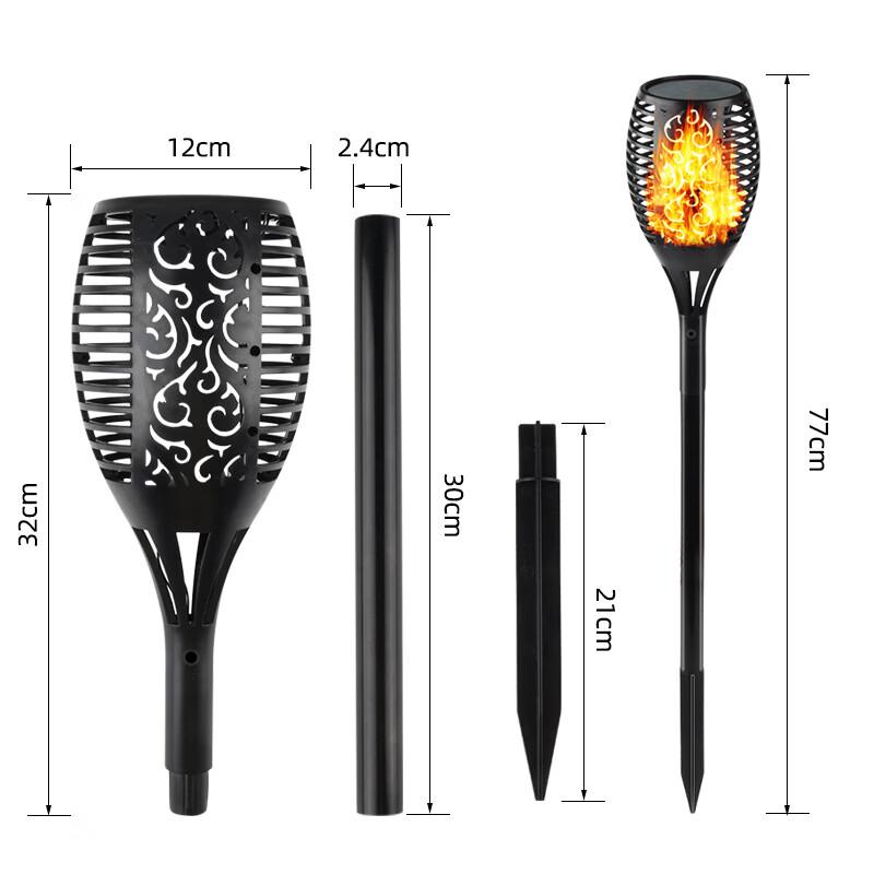 NuFeng Solar Flame Effect Garden Lights