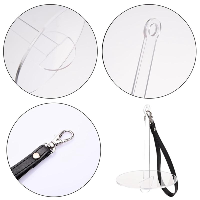 2025 Trend 1PCS Acrylic Wrist Yarn Holder With Leather Wrist Strap, Portable Yarn Ball Holder, Organizer For Knitting Supplies D