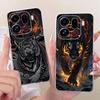 For Oppo Find X9 X9Pro Phone Case On Oppo Find X9 Pro Casing Cool Dragon Lion Tiger Cartoon Back Cover Clear Soft Silicone Coque
