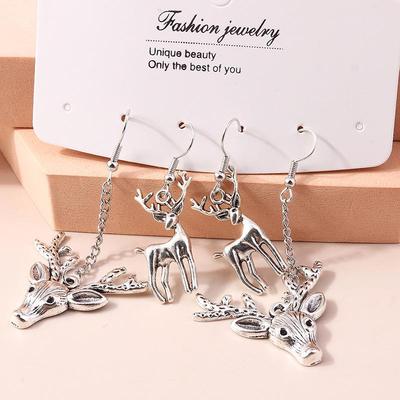 Retro Christmas Reindeer Earrings – European & American Fashion Trend