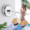 Invisible Retractable Stainless Steel Clothesline & Shower Rod