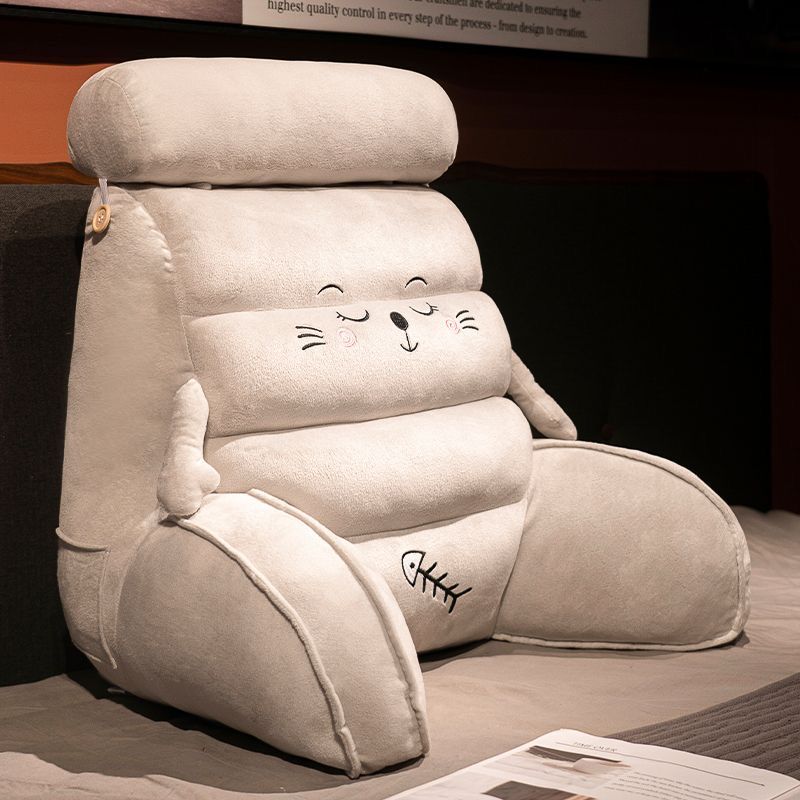 Подушка на изголовье Мягкая подушка Подушка-спинка Подушка для чтения и отдыха в общежитии Игра с телефоном Подушки для талии на татами-диван 70x60x30cm 4090₽