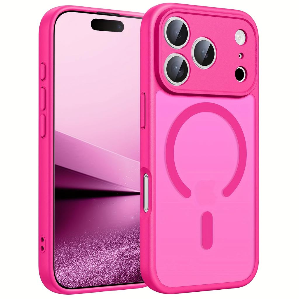 New Translucent Magnetic Case For iPhone 17 Air 16 15 14 Plus 13 12 11 17 Pro Max For Magsafe LensProtector Shockproof Cover