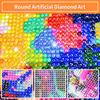 Haaland 5D Diamond Painting Round Diamond Rhinestones Mosaic Diamond Embroidery Wall Paintings Rhinestones Gift Frameless