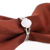 Glamour Steel Gift Engagement Ring With Bright Stone Silver Plated Fashion Jewelry