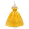 Dětské princeznovské šaty pro dívky Belle párty kostým Dětské Halloweenské Vánoční párty Elegantní šaty